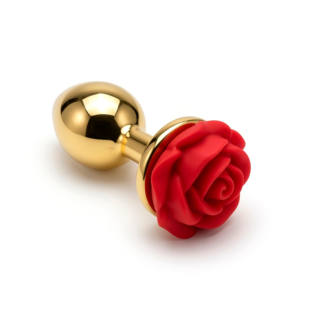 Plug anal - Rosa - Dorado