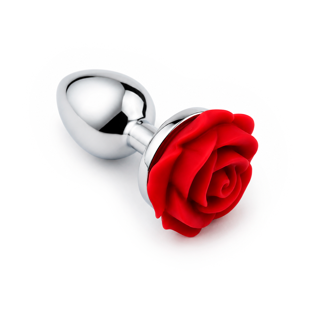 Plug anal - Rosa - Plateado