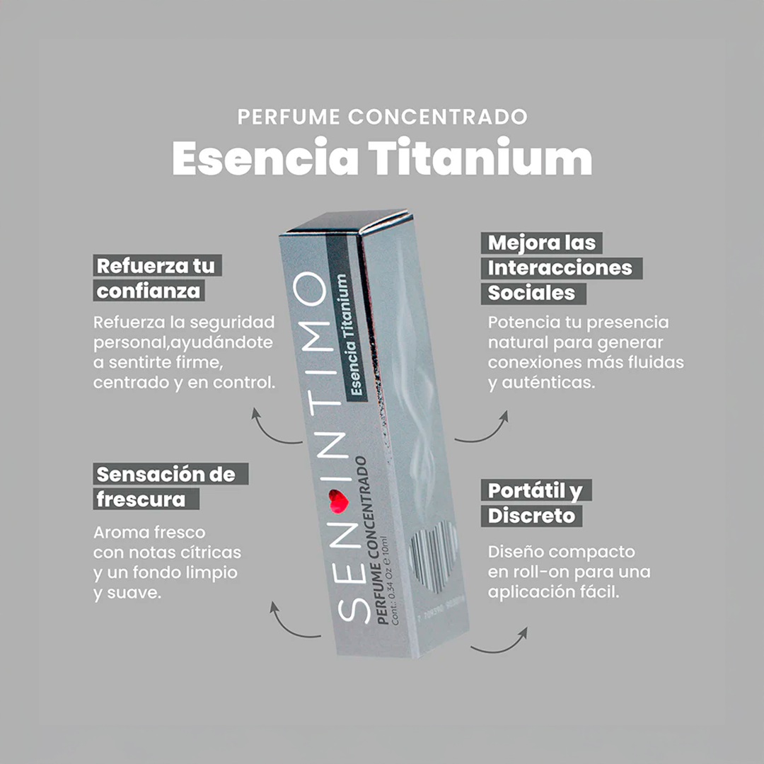 Pheromone Infused Parfum Titanium x 10 Ml Sen Intimo