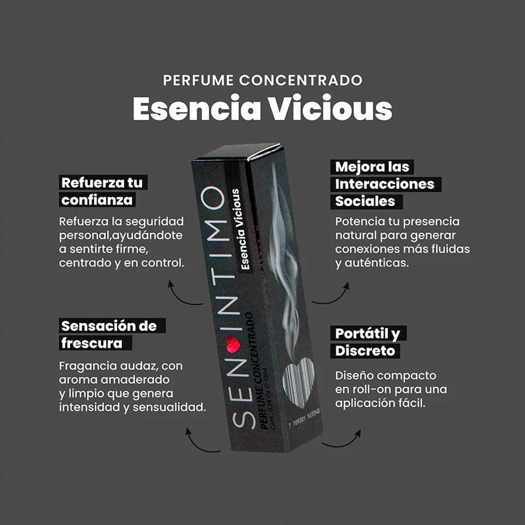 Pheromone Infused Parfum Vicious x 10 Ml Sen Intimo