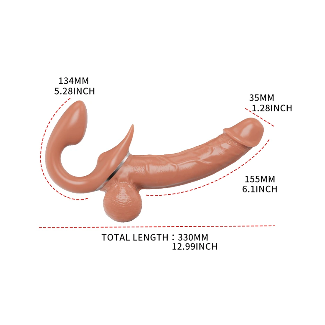 Vibrador realista - Double enjoy cannon